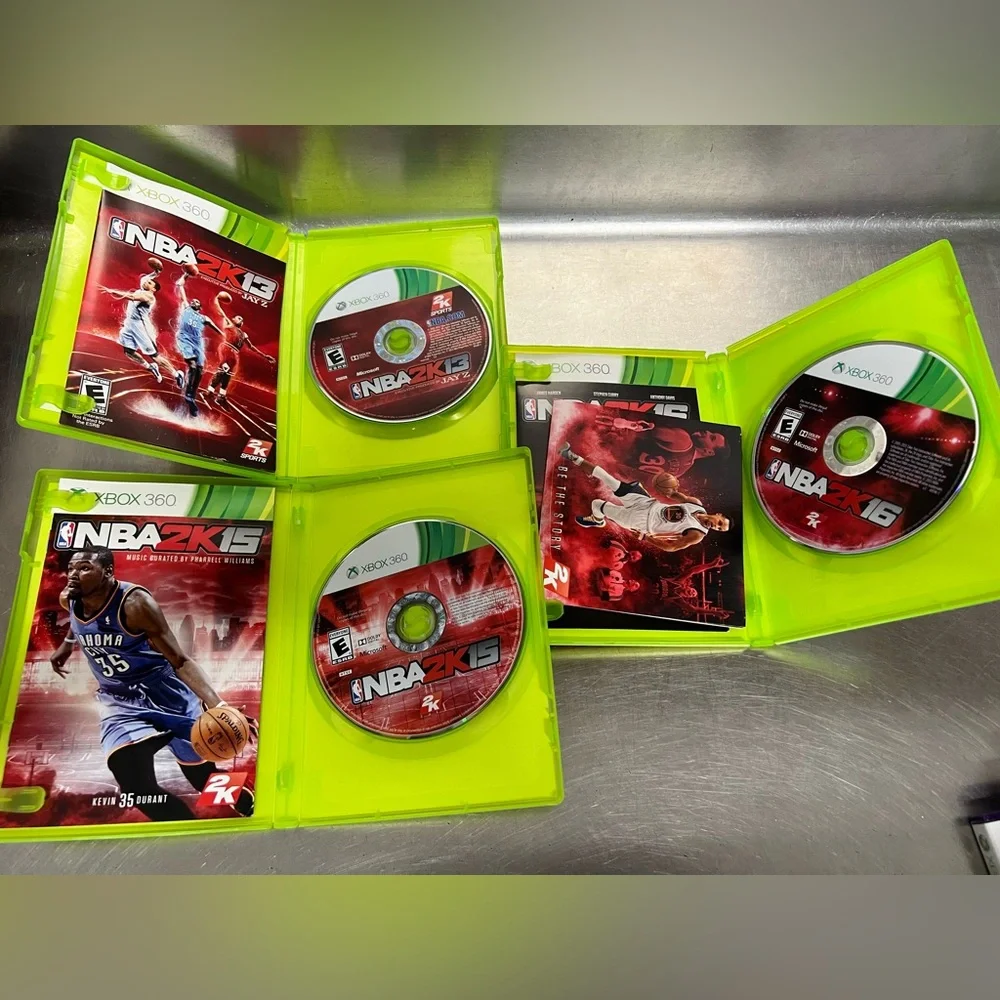 Lot of 3 Microsoft XBOX NBA 2K13, 2K15 & 2K16 - EUC